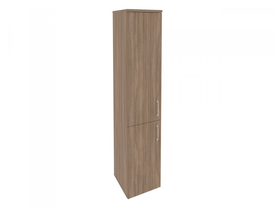 Офисная мебель ONIX O.SU-1.3(L/R) Шкаф высокий узкий (1 низкий фасад ЛДСП + 1 средний фасад ЛДСП)