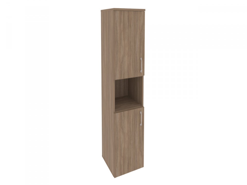 Офисная мебель ONIX O.SU-1.5(L/R) Шкаф высокий узкий (2 низких фасада ЛДСП)
