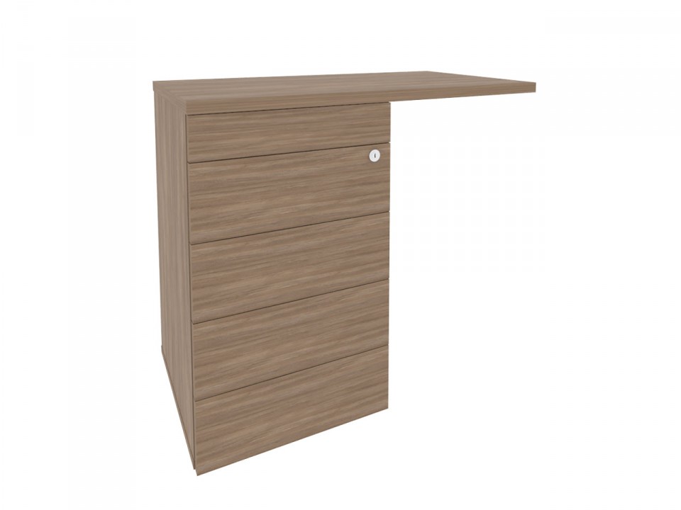 Офисная мебель ONIX O.TPU-4 TIP Тумба приставная (TIP-ON) (универсальная л/пр)